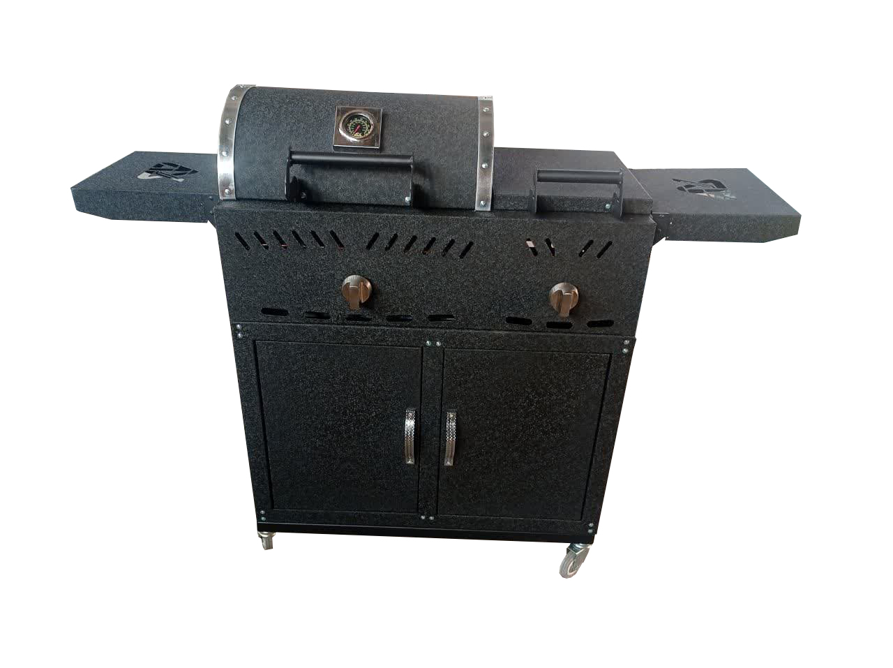 باربیکیو گازی زغالی با پلوپز و ترمومتر گازاکس PLUS مدل 8040 کابینتی کد2100140006